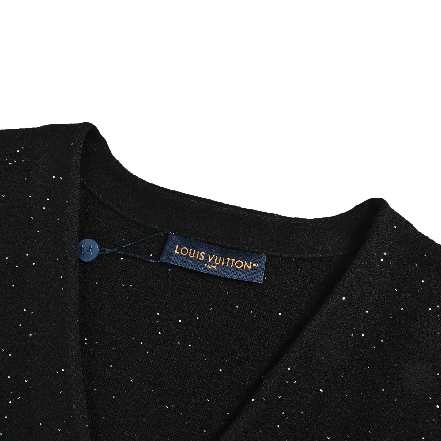 Louis Vuitton/Louis Vuitton starry V-neck sequined knitted cardigan